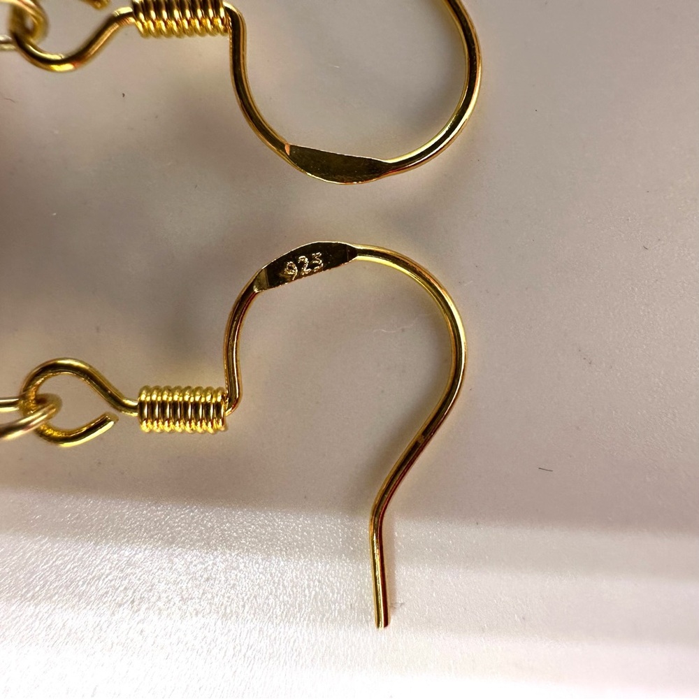 NEW⚜️Freshwater Baroque Pearl Dangly Earrings - Picture 4 of 5